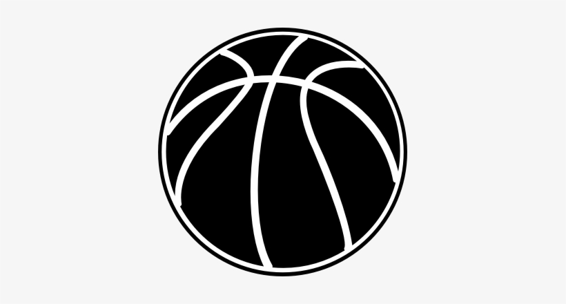Basketball Black And White Black And White Basketball - Basketball Black And White Png, transparent png download