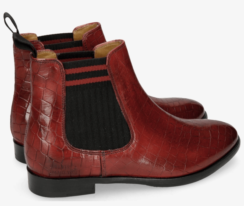 Ankle Boots Daisy 6 Crust Ruby Elastic Lines Red - Chelsea Boot, transparent png download