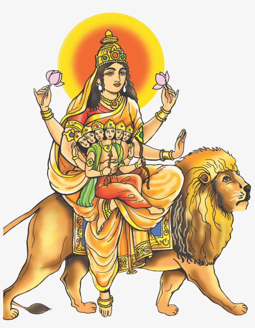 Goddess Navdurga Images Wordzz - Skandamata, transparent png download