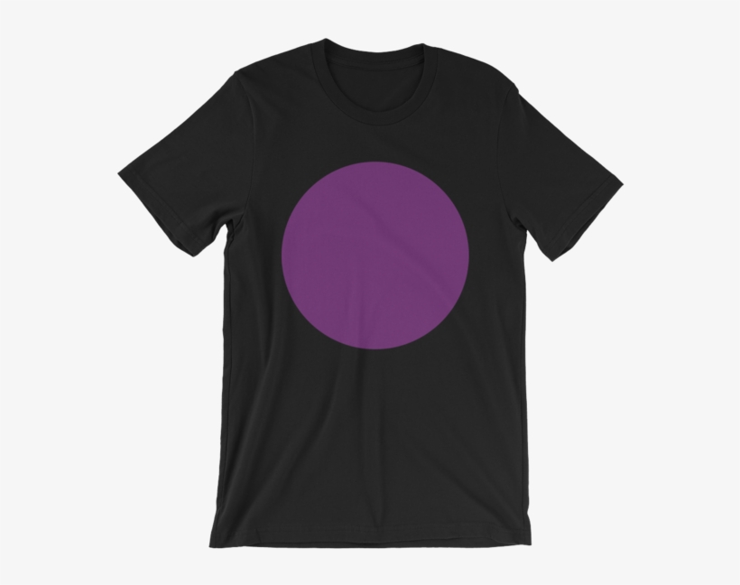 Black With Purple Circle Shape Unisex T-shirt - You A Snake Or A Rat? (inverted), transparent png download