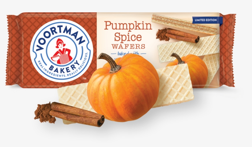 Pumpkin Spice Wafers Limited Edition - Voortman Pumpkin Spice Wafers, transparent png download