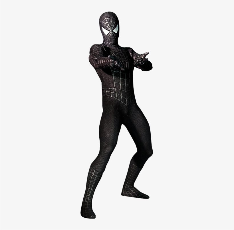 Hot Toys Spider Man Black Suit Version Sixth Scale Spider Man Black Png Png Image Transparent Png Free Download On Seekpng