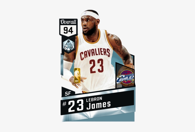 #nba2k17 Lebron James #tbt 2015 Cardpic - Nba 2k18 Stephen Curry Rating, transparent png download