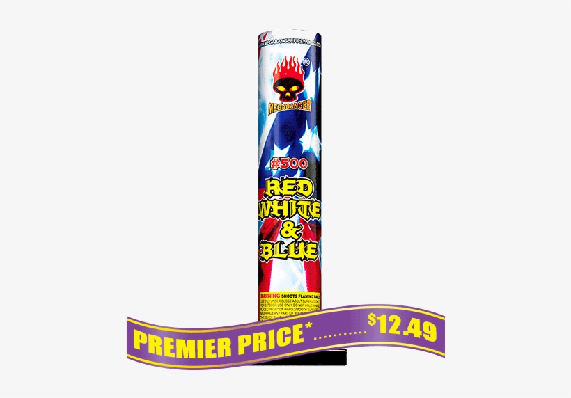 #500 Red, White And Blue - Gender Reveal Fireworks Fountain, transparent png download