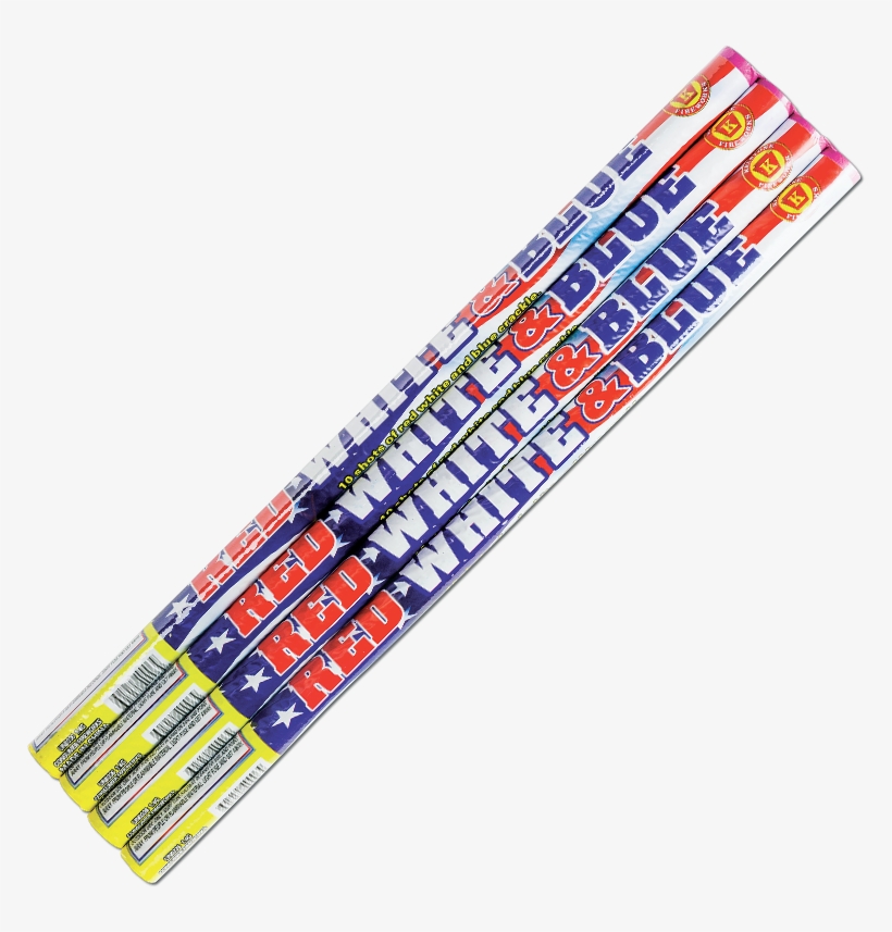 Free Red White And Blue Fireworks Png - Roman Candle, transparent png download