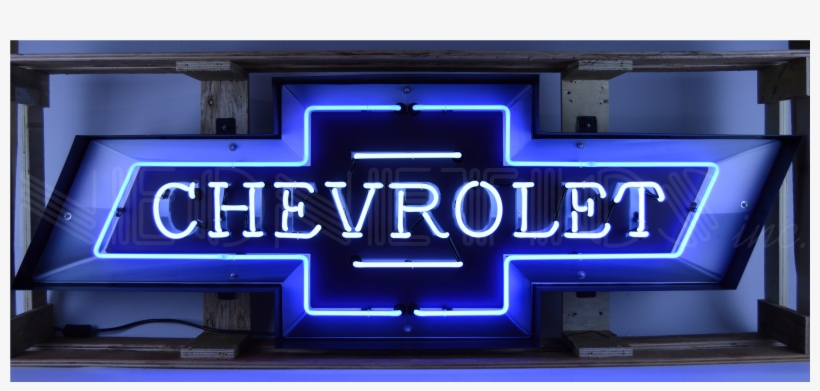 5 Foot Chevrolet Bowtie Neon Sign In Steel Can 9chvbo - Chevrolet, transparent png download
