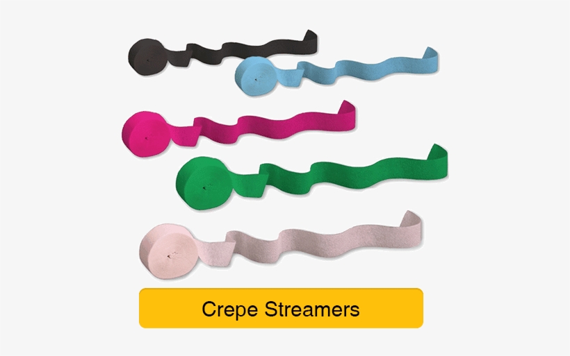 Party Accessories - Mimosa 81' Crepe Streamer Roll, transparent png download