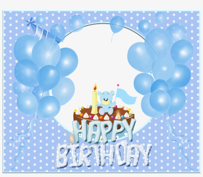 Streamers Clipart Birthday Accessory - Transparent Birthday Photo Frame Png, transparent png download
