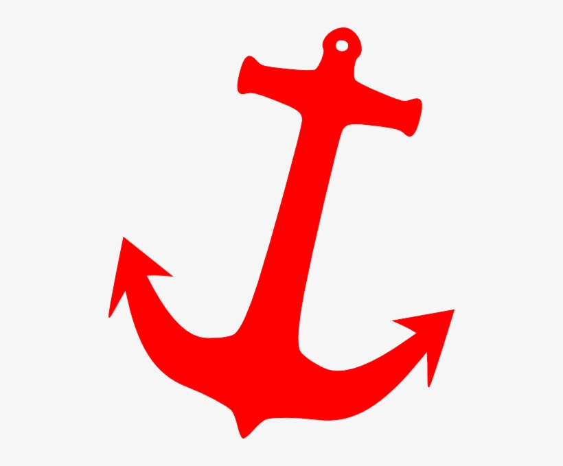 Banner Freeuse Stock Red Art At Clker - Red Anchor Clip Art, transparent png download