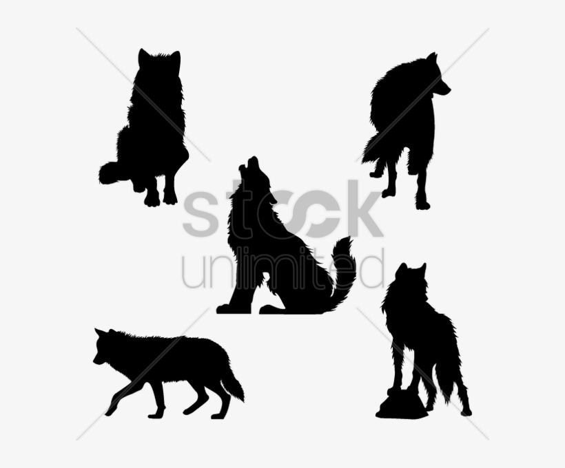 Wolf Silhouette Clipart Dog Clip Art - Wolf Silhouette, transparent png download