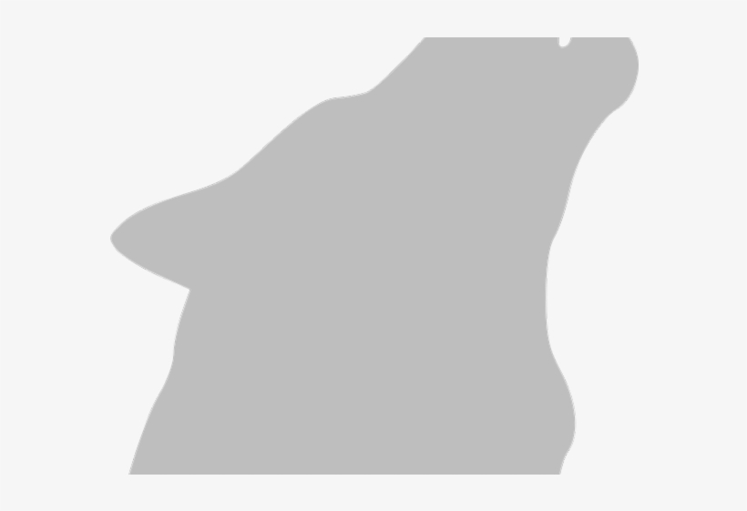 Howling Wolf Clipart Wolf Silhouette - Wolf, transparent png download