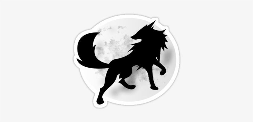Wolf Silhouette Wolf Silhouette By Jlechuga - Women’s Fitted V-neck T-shirt, transparent png download