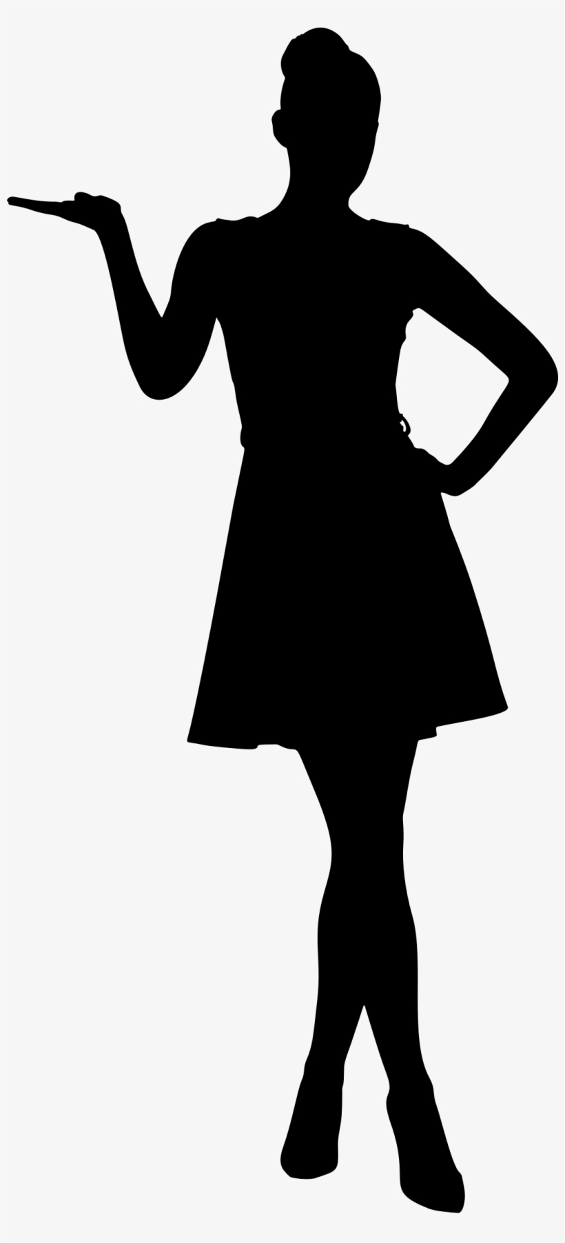 Big Image - Hands On Hips Silhouette, transparent png download