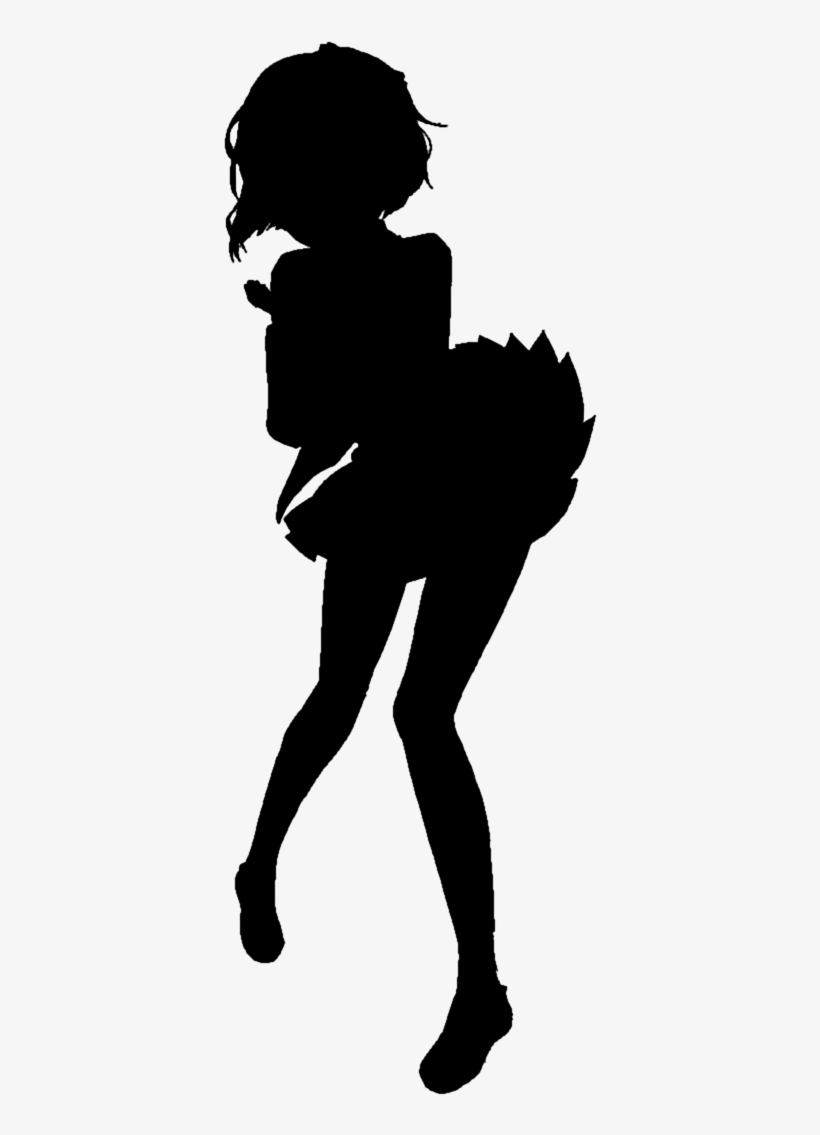 Sayori Silhouette - Portable Network Graphics, transparent png download