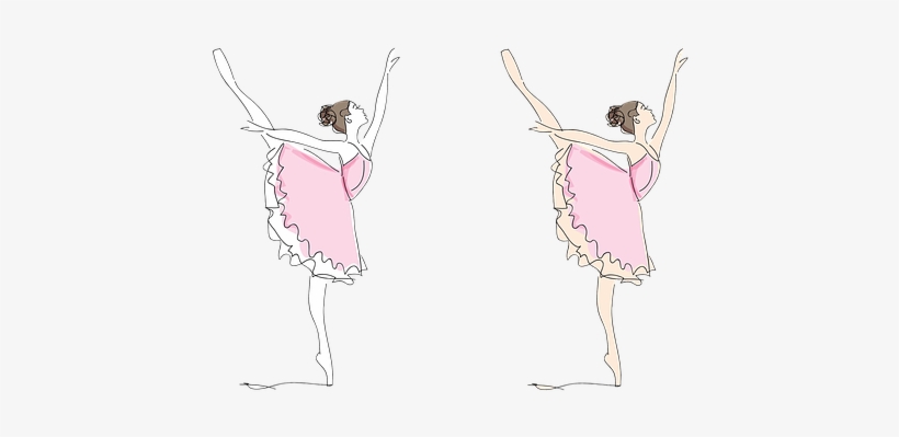 Female, Woman, Girl, Ballet, Pink, White - Turn, transparent png download