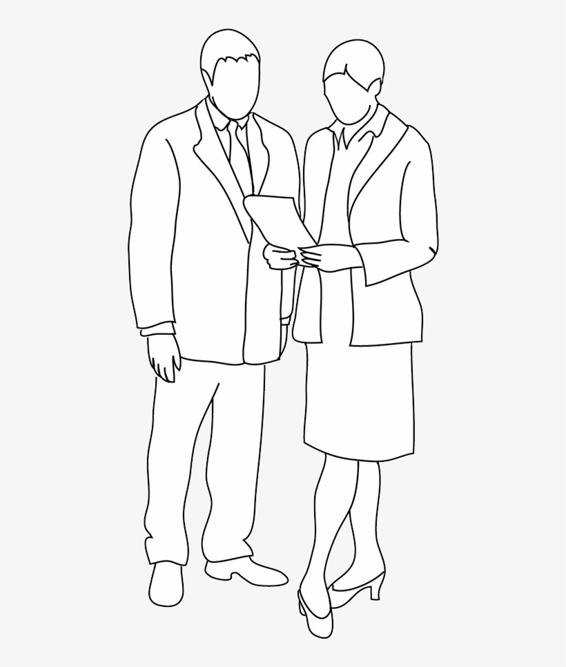 Silhouettes Of People Male - Businessperson, transparent png download