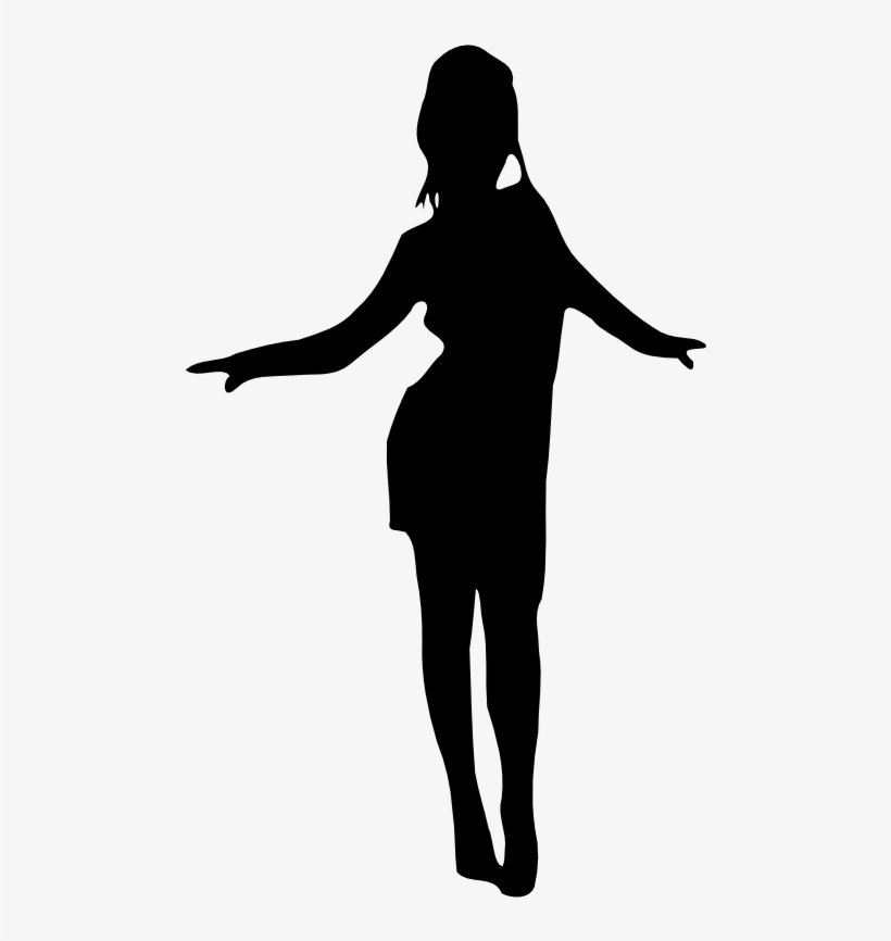 Woman Silhouette - Silhuetas De Mulher Em Png, transparent png download