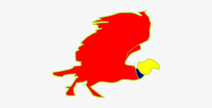 Silhouette Beak Red Bird Download - Clip Art, transparent png download