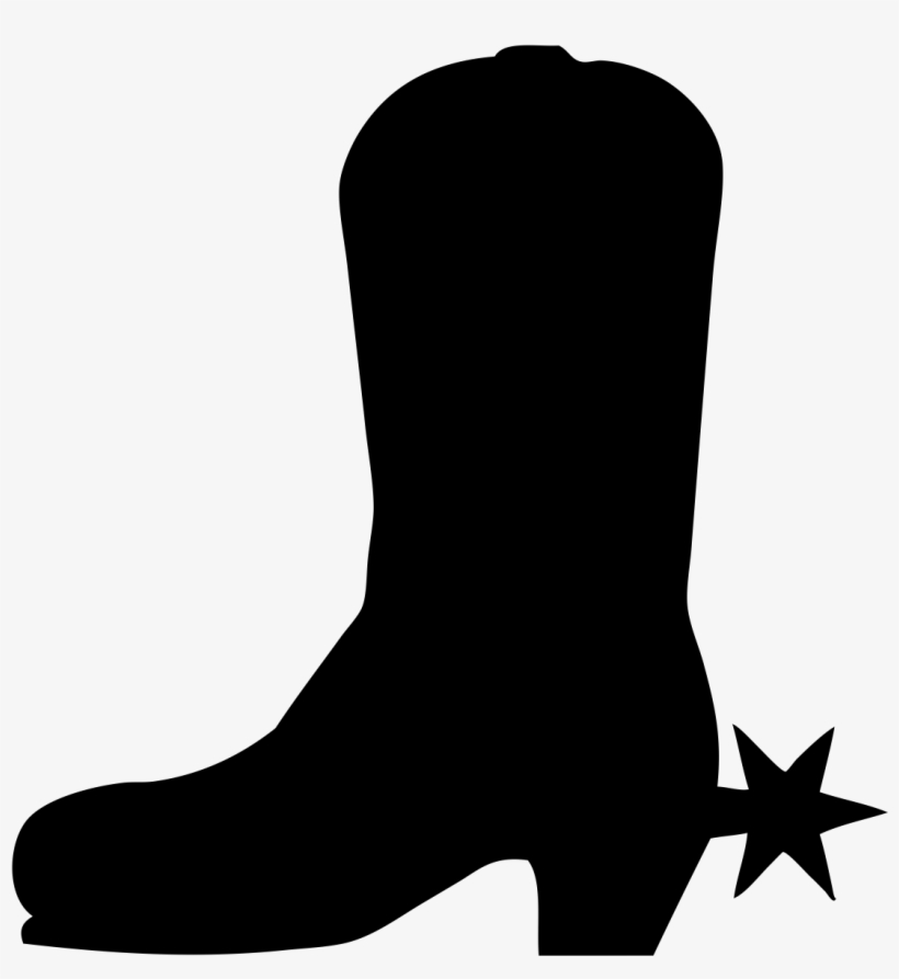 Cowboy Boot Silhouette Png - Cowboy Boots Icon Png, transparent png download