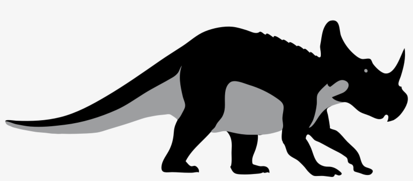 Dinosaur Cliparts Black - Dinosaur Graphics, transparent png download