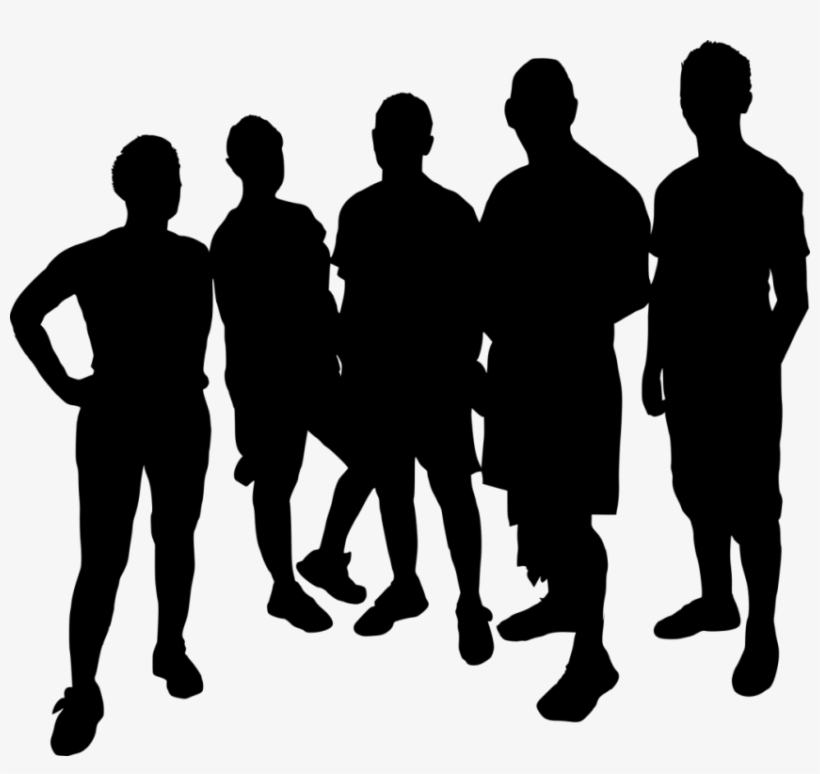 Free Png Group Photo Posing Silhouette Png Images Transparent - Group Of People, transparent png download