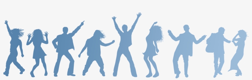 Silhouette People Dancing - People Dancing Silhouette Png, transparent png download