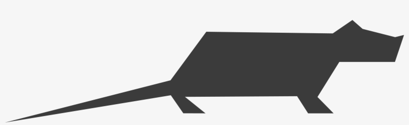A Minimalist Rat Icon Designed On Illustrator, transparent png download