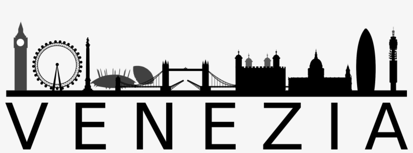 Jpg Transparent Stock Paris Skyline Clipart Silhouette - Drawing, transparent png download
