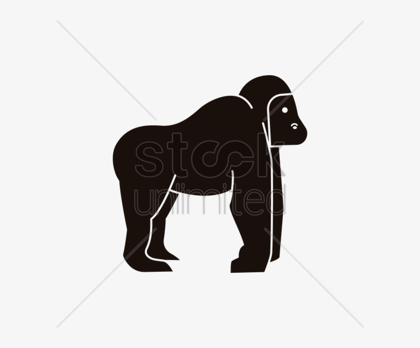 Gorilla Icon Vector Image - Icon, transparent png download