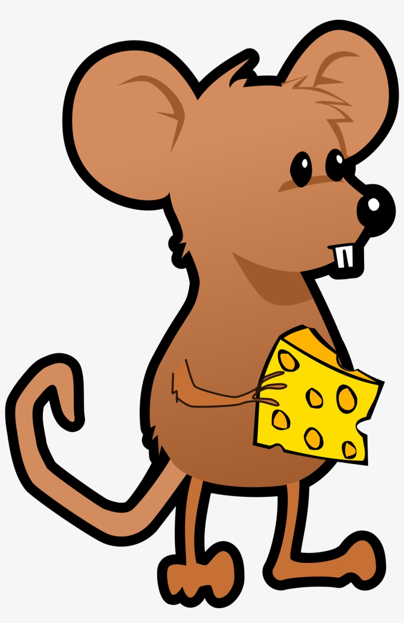 Clipart Library Download Mouse With Cheese Big Image - Agouti Rat Cartoon Face, transparent png download