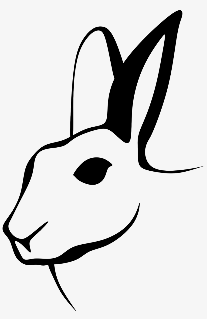 Animal, Bunny, Hare, Rabbit, Silhouette - 5'x7'area Rug, transparent png download