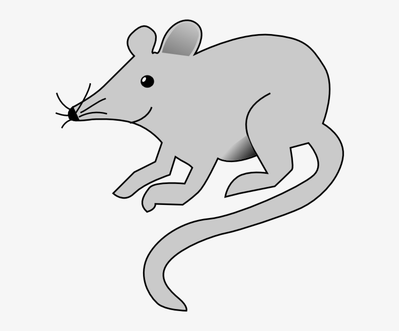 Simple Gray Mouse Clip Art At Clker - Mouse Clip Art, transparent png download