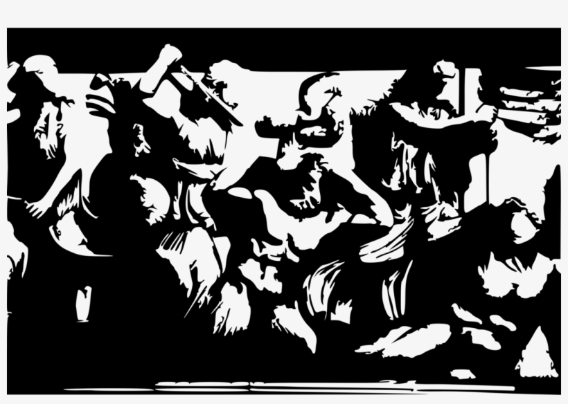 Silhouette Visual Arts Black And White Statue Sculpture - Silhouette, transparent png download