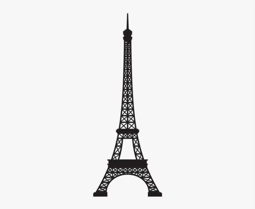 Eiffel Tower Silhouette Png Clip Art Image - Eiffel Tower Clipart, transparent png download