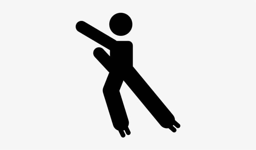 Individual Skiing Silhouette Vector - Sports, transparent png download