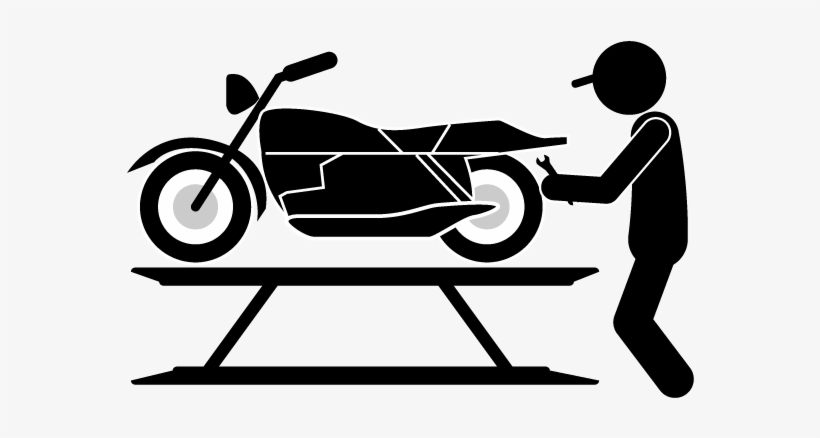 Motorcycle Bike Work Illustration - Motorcycle, transparent png download