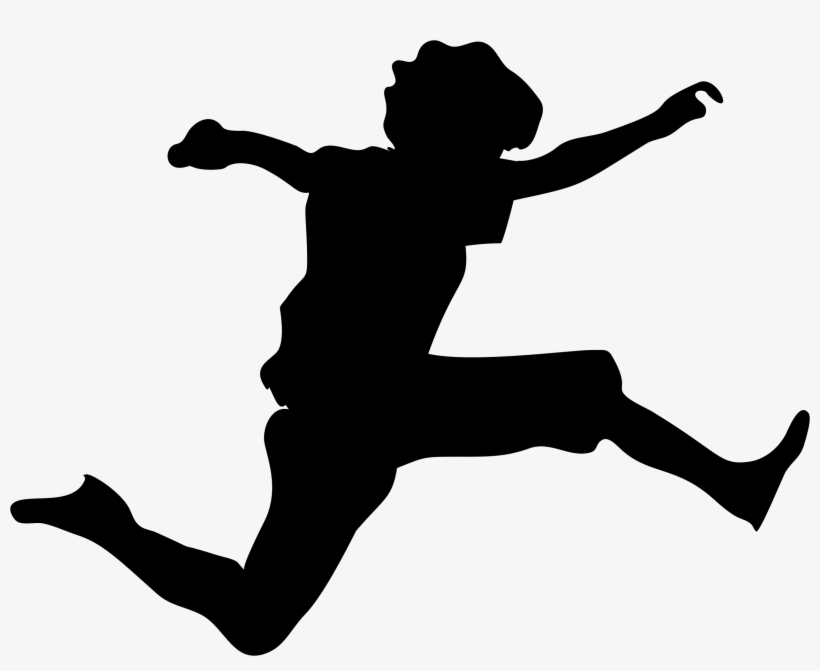 This Free Icons Png Design Of Jumping Boy Silhouette, transparent png download