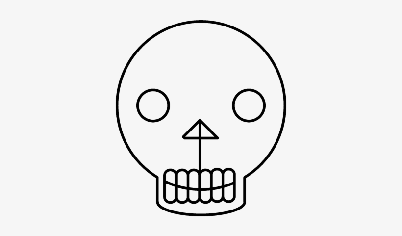 Skull Variant Silhouette With White Details Vector - Skull Silhouette Logo Transparent White, transparent png download