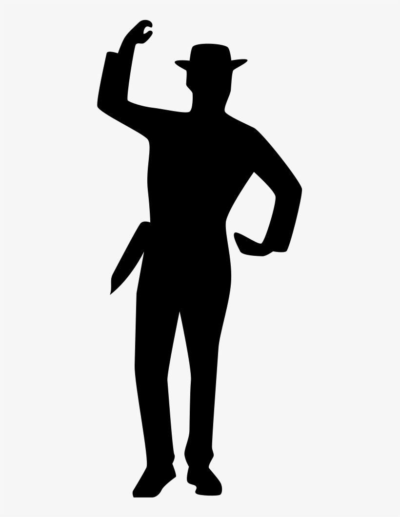 Standing Man Silhouette - Silhouette, transparent png download