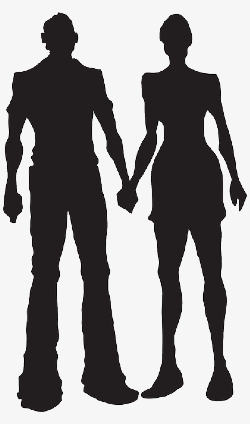Mb Image/png - Silhouettes Female And Male Png, transparent png download