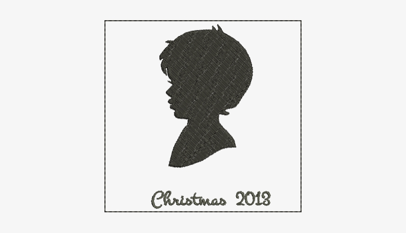 Boy Silhouette 5 Embroidery Design - Boy, transparent png download