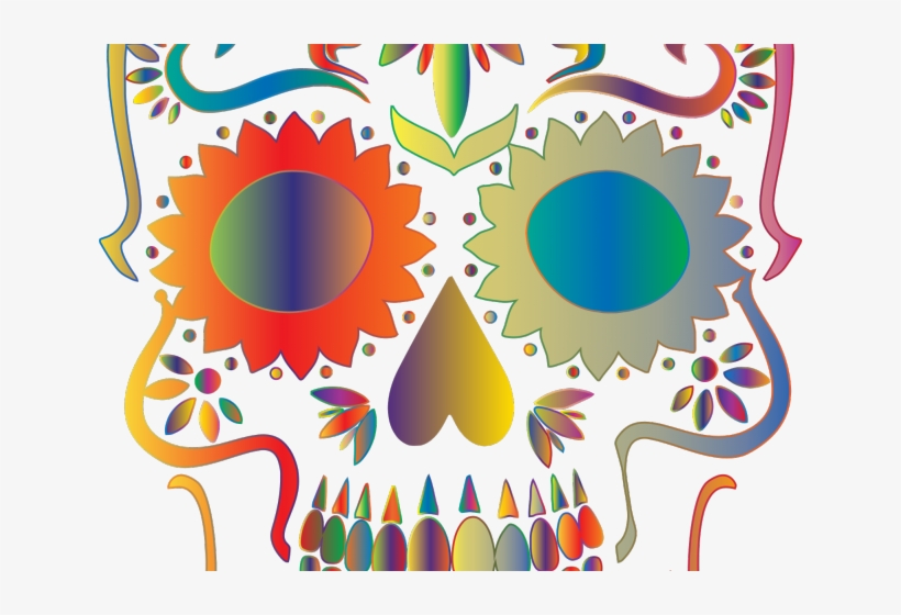 Sugar Skull Clipart Silhouette - Journal Daily, transparent png download