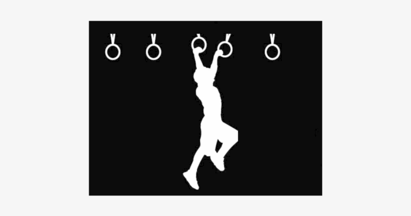 Ninja Rings No Words - American Ninja Warrior Silhouettes, transparent png download