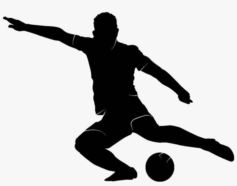 Silhouette Footballeur Qui Fait Une Tête, transparent png download