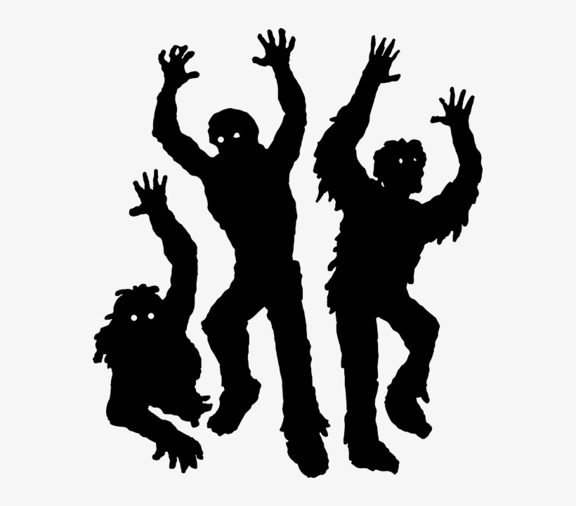 Protect Our Pumpkins Nighttime Wagon Ride At Tabora - Zombies Clipart Black And White, transparent png download