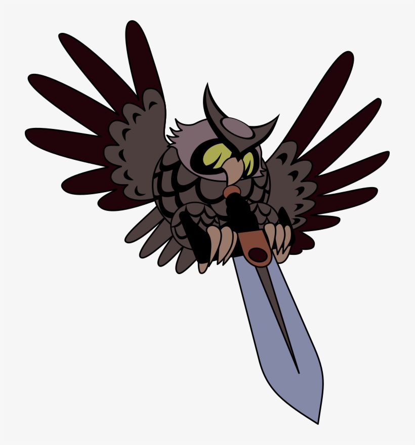 Free To Use Owl Clip Art - Owl With Sword, transparent png download