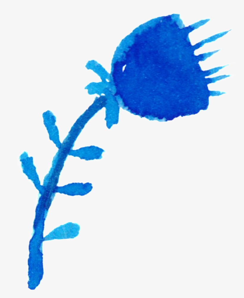 Beautiful Transparent Watercolor Hand-painted Flower - Watercolor Painting, transparent png download