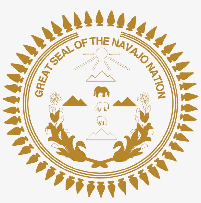 Nnwo Logo Gold - Navajo Nation Seal Black, transparent png download
