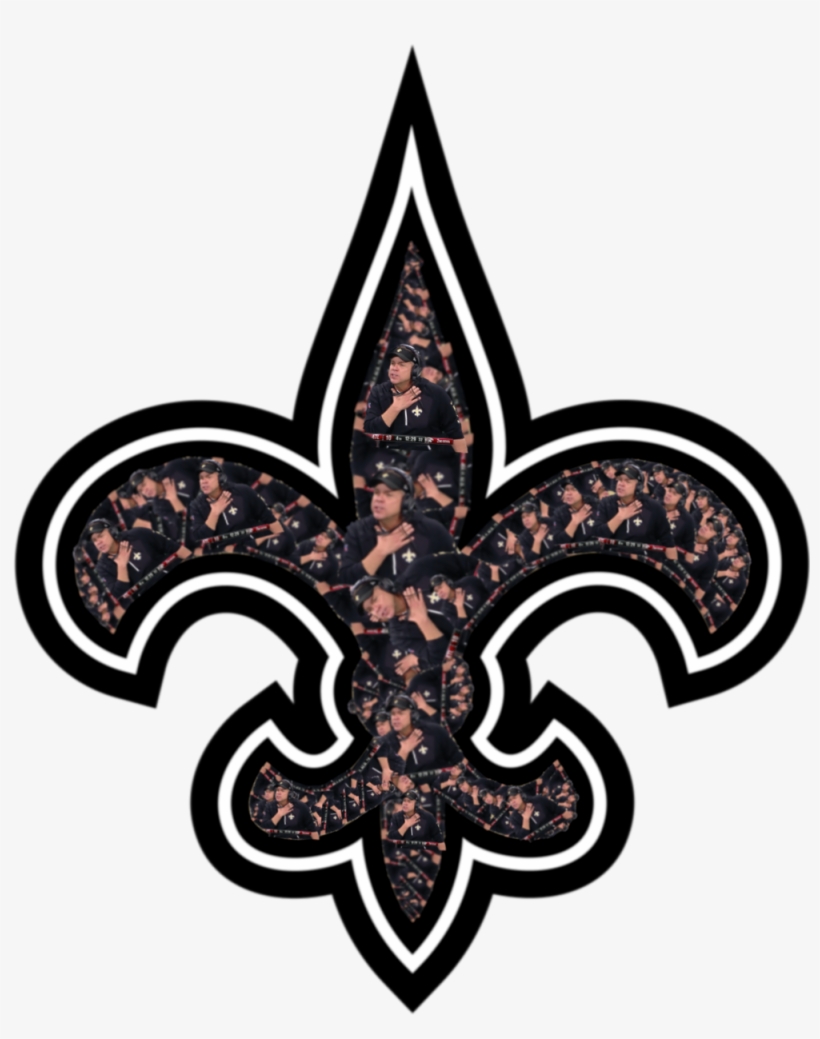 The Saints Logo But It's Made Out Of Sean Payton Doing - New Orleans Saints Logo, transparent png download