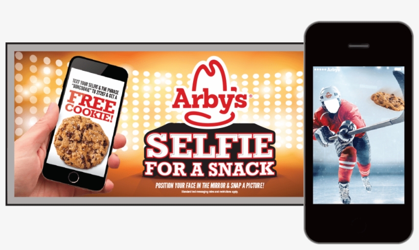 Arby's Bok Center Interactive Ad Campaign - Arby's Seasoned Curly Fries, 40 Oz, transparent png download